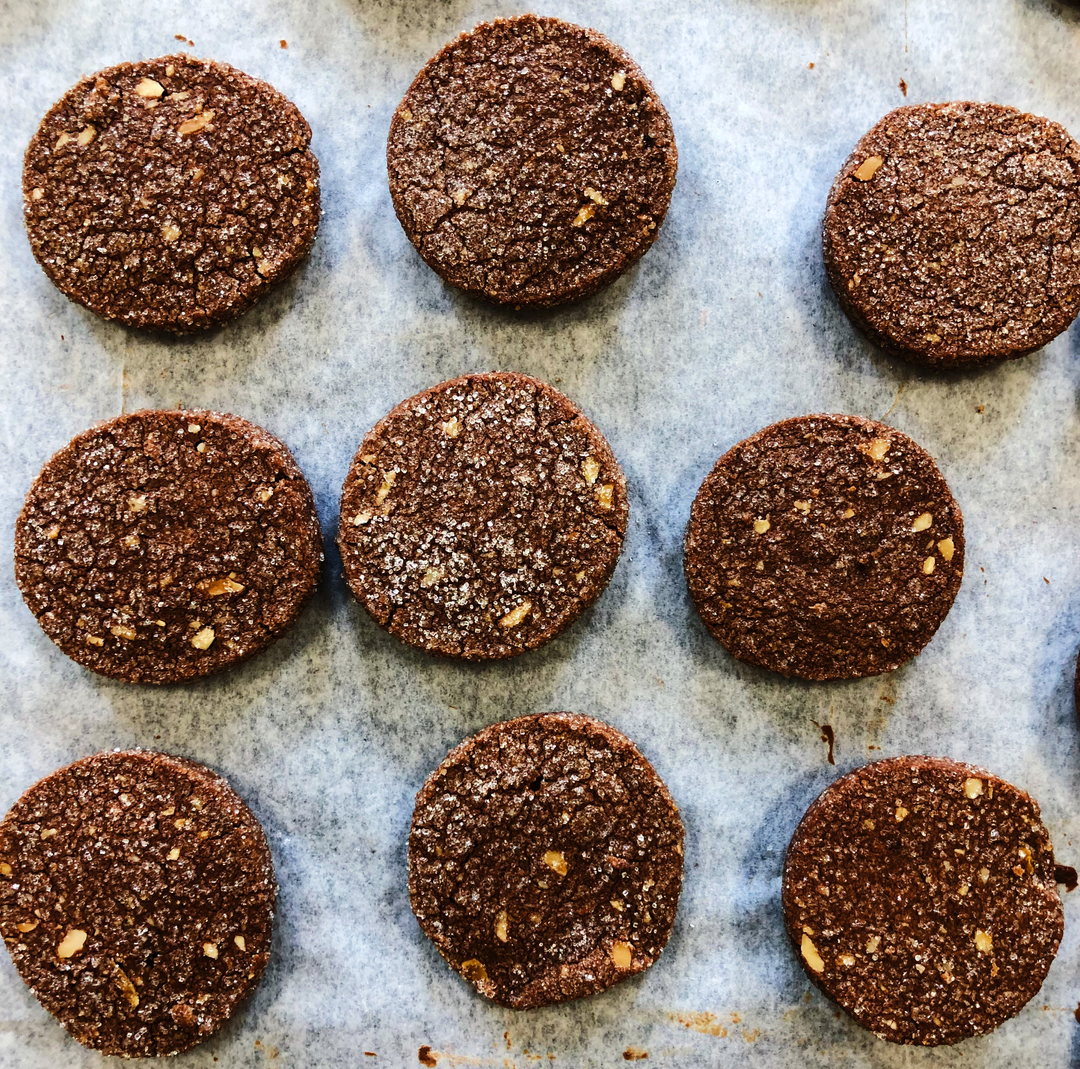 Dark Chocolate and Almond Sablés