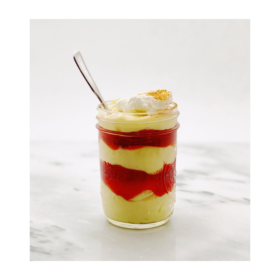 Recipe: Chilled White Chocolate and Rhubarb Compote Parfaits | raggedcoastchocolates