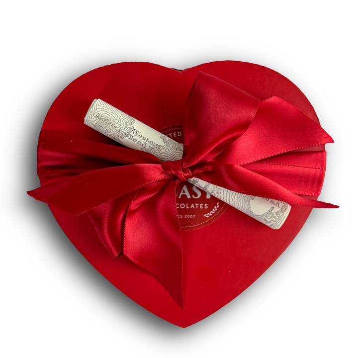 The Heart-Shaped Box - 18 Pieces by Ragged Coast Chocolates makes a sweet gift—perfect for filling with their signature chocolates for someone special.
