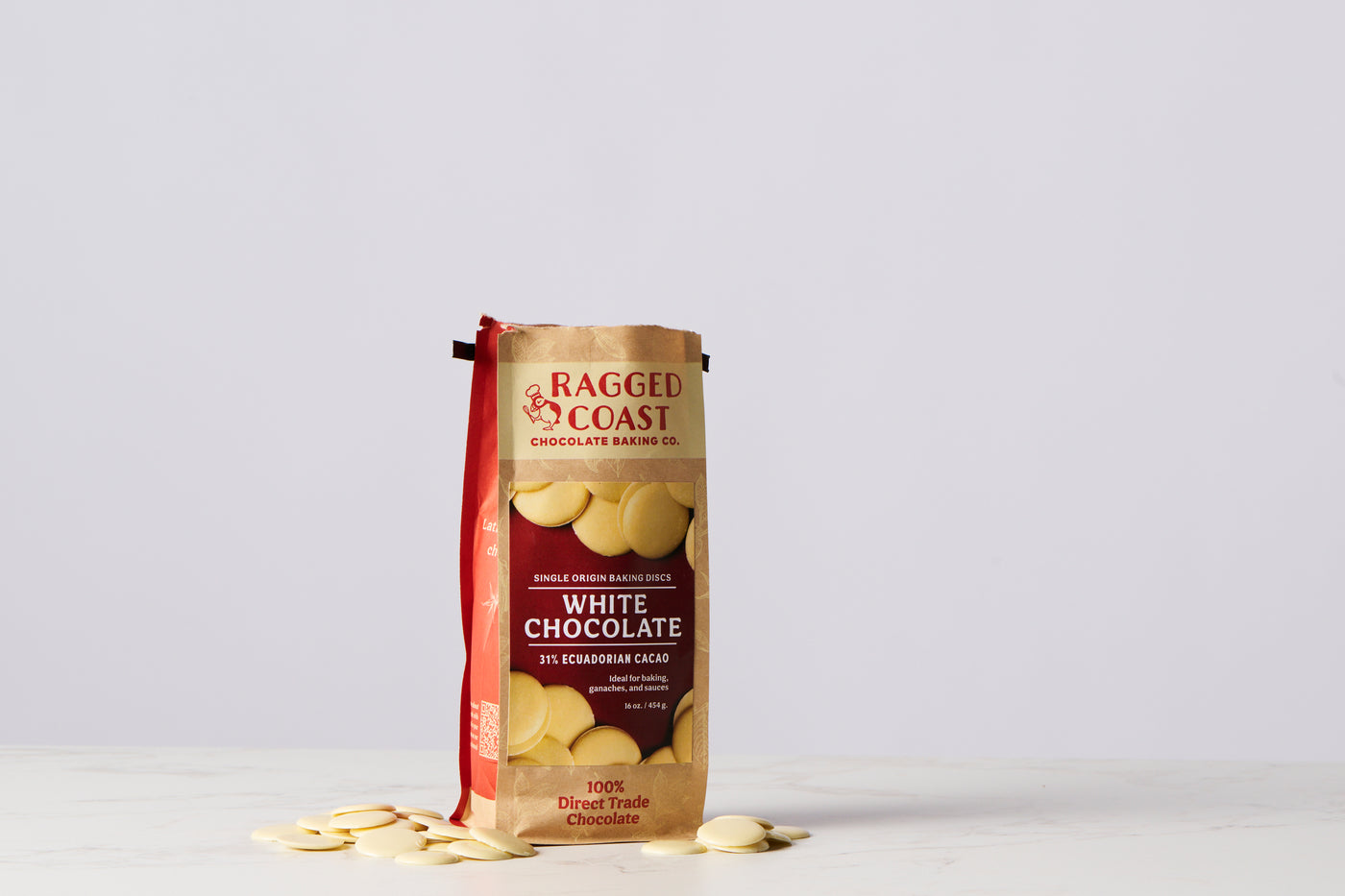 Direct Trade Ecuadorian 31% White Chocolate - 16 ounces