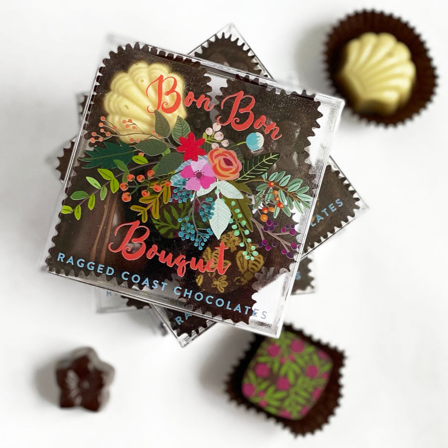 Pocket Chocolates: Mini Bon Bon Bouquet – Ragged Coast Chocolates