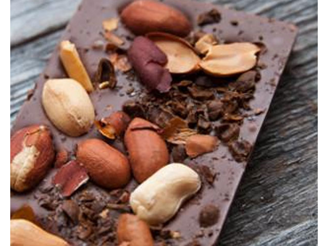 Milk Chocolate Peanuts and Coffee Bark